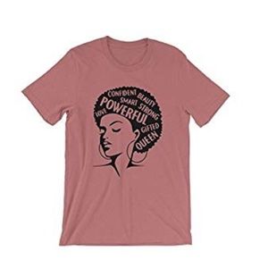 Graphic Print Afro T-Shirt - Pink